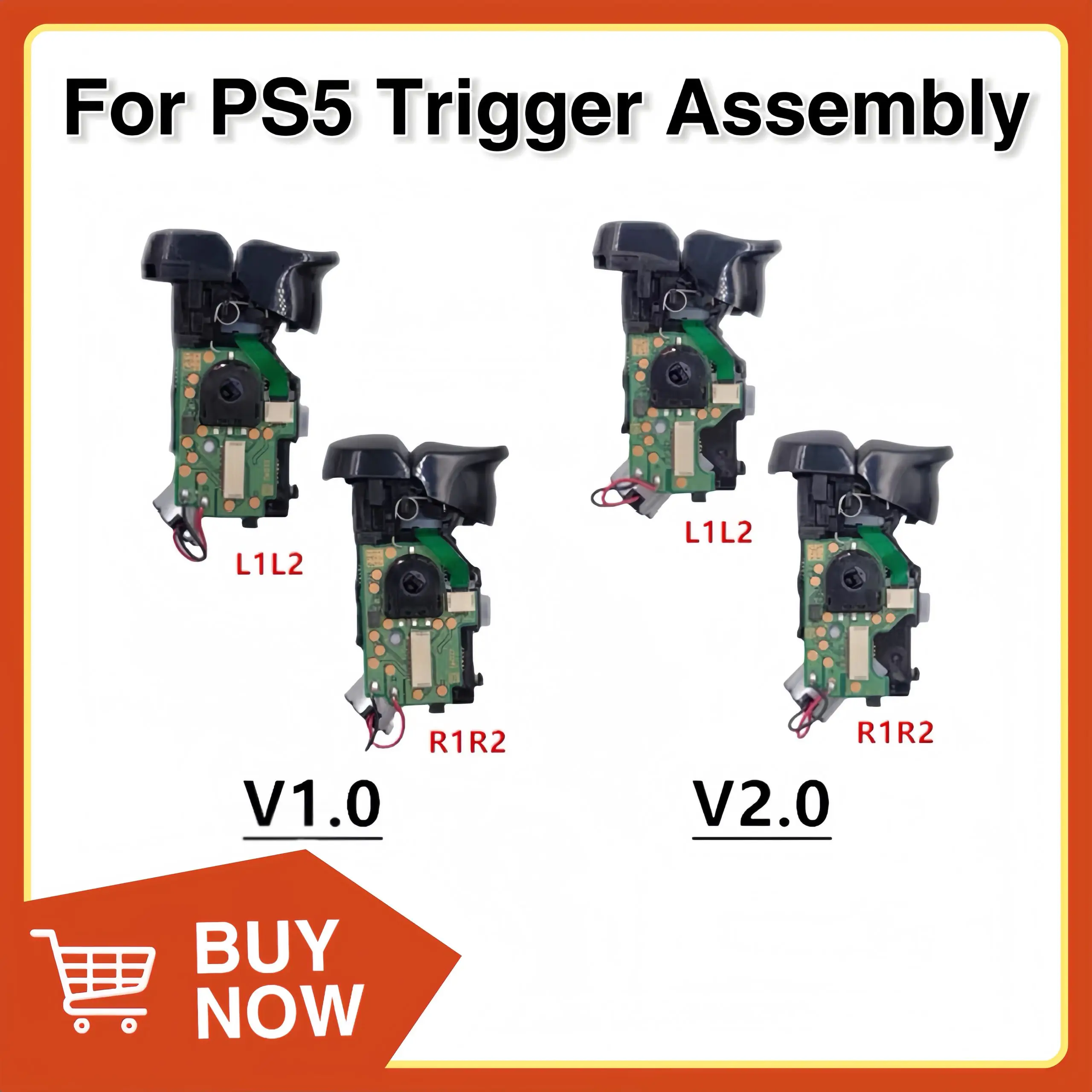 For PS5 L1 L2 R1 R2 V2.0 Adaptive Trigger Button for PS5 Controller ...