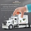 1:24 large American tractor-trailer model big truck alloy toy car boys simulation car semi-trailer 1