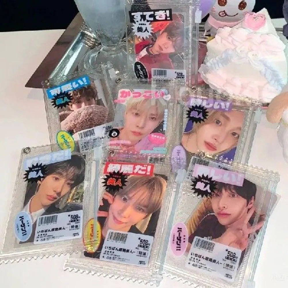 Candy Bag Kpop Card Sleeves Photocard Holder Japanese Card Films Game Cards Protector Badge Display Bag