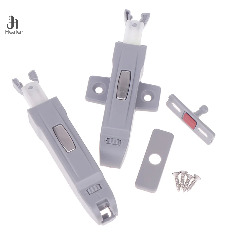 1 Pack Rebound Self Locking Device,Push To Open Cabinet Catches,Adjustable Kitchen Buckel Locks,Cabinet Push Latches