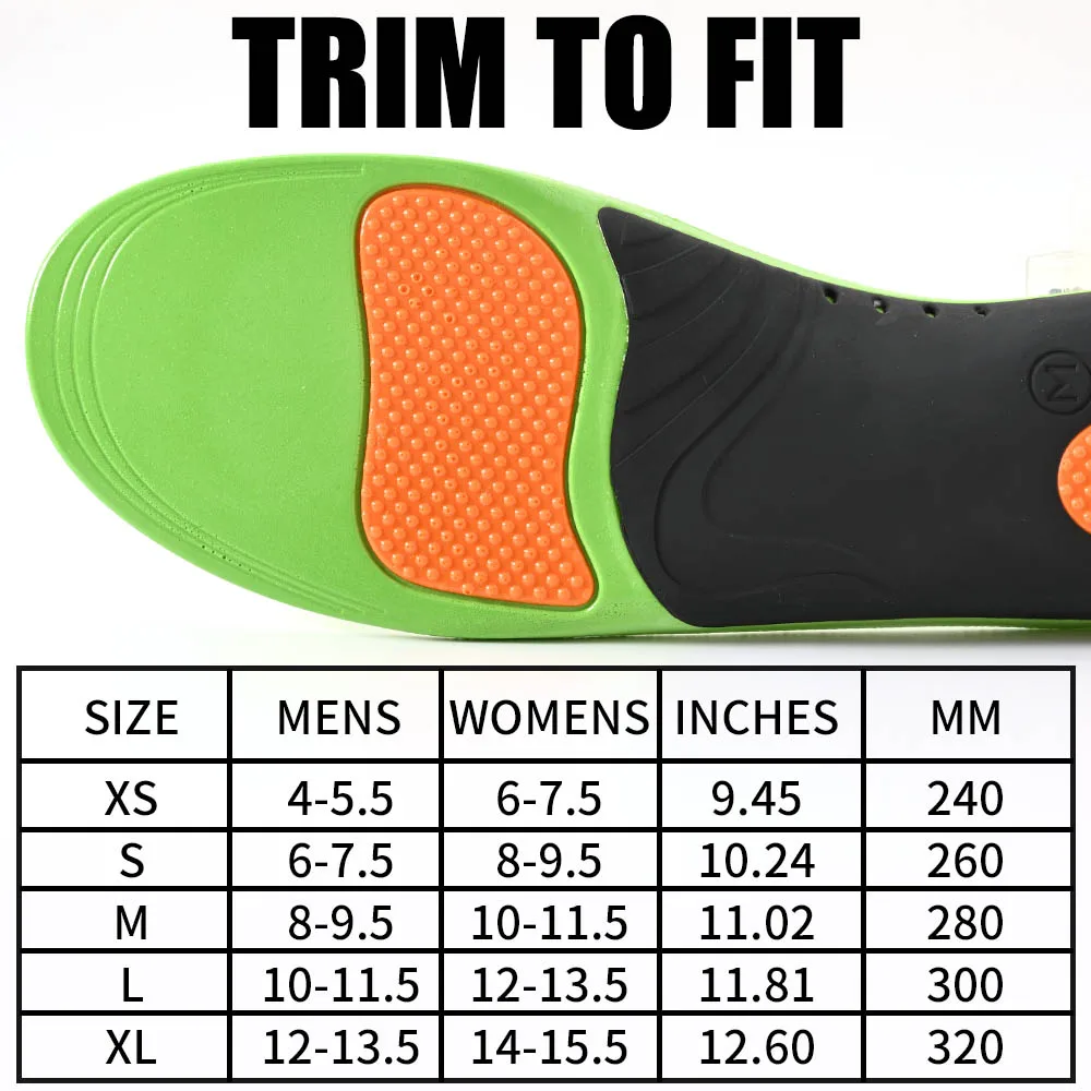 Orthopädische Schuheinlagen EU35-52 Fußgewölbeunterstützung X/O-Beinkorrektur Plattfußeinlage für Sportschuhe – Detail 2