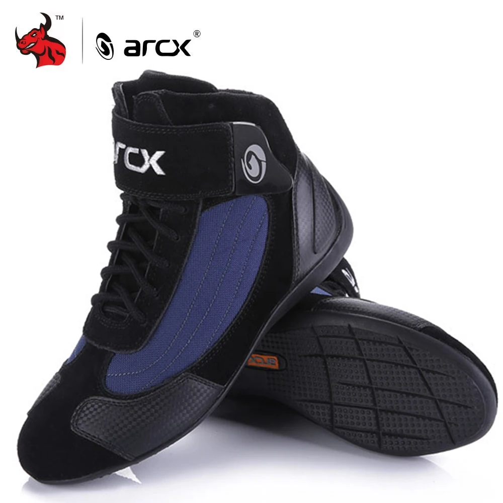 

Motorcycle Boots Men Moto Riding Boots Summer Breathable Motocross Shoes Motorbike Chopper Cruiser Touring Ankle Shoes 3 Colour