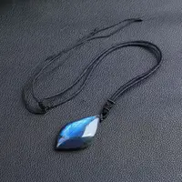 Pierre artisanale en Labradorite naturelle, pierre brute, polissage, forme géométrique, cristal, pierre d'entraînement naturelle exquise 3