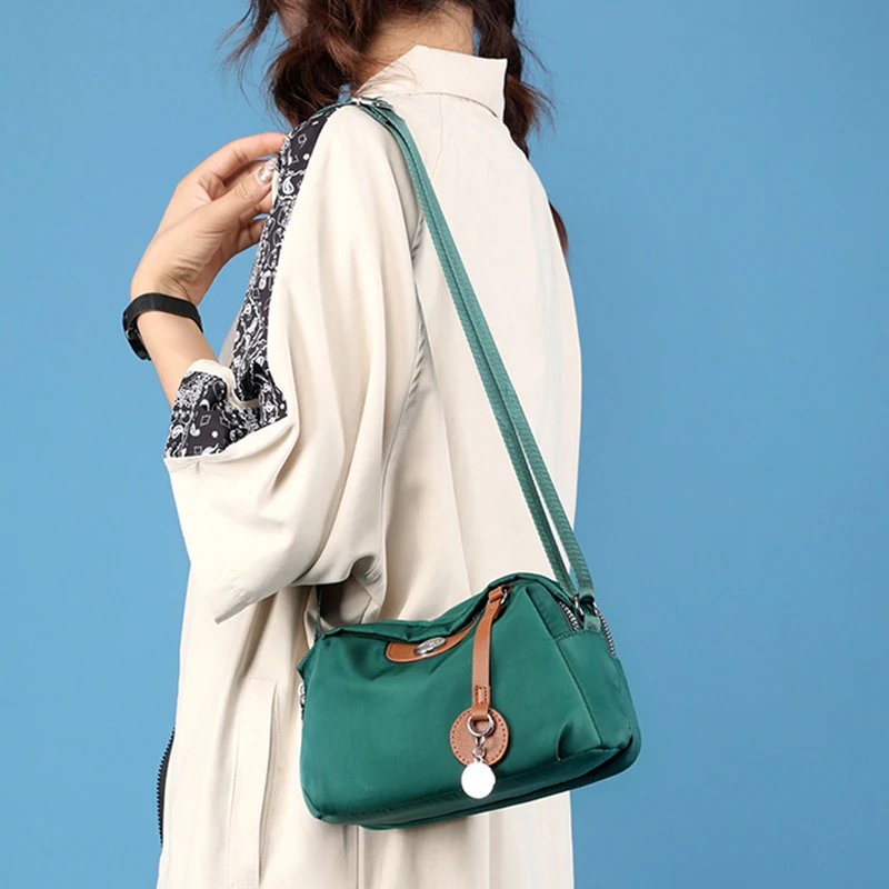 Borsa Donna In Tela Hobo Con Manico – Tracolla Regolabile, Tasche Multiple E Cerniera, 23x15x21 Cm, 430g – Per Shopping, Lavoro E Tempo Libero