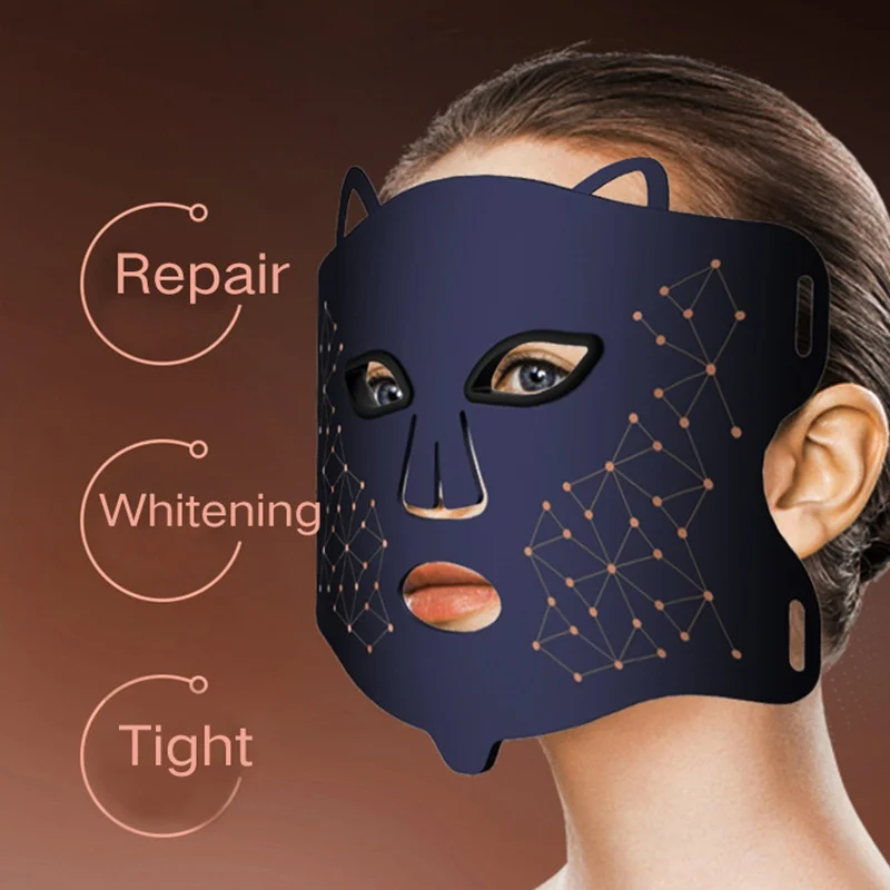New photorejuvenation instrument, LED red and blue light beauty instrument, headlamp mask gifts