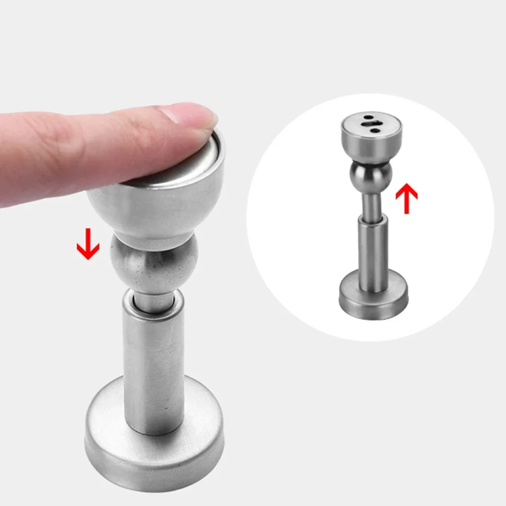Magnetic Door Stopper Stainless Steel Magnet Door Stopper Catch Holder Strong Magnetic Attraction Gate Resistance Suction