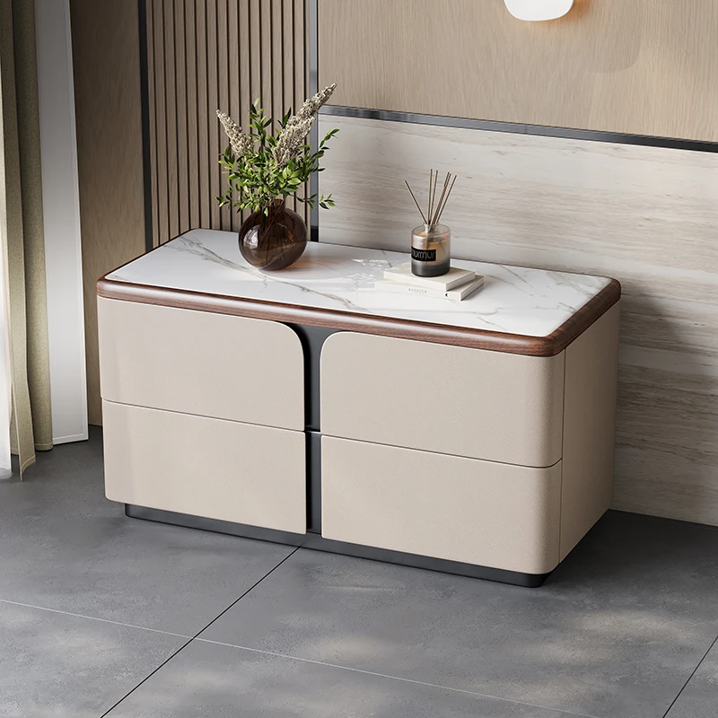 Elegant Unique Night Table European Aesthetic Creative Luxury Nightstand Modern Storage Mesitas De Noches Bedroom Furniture