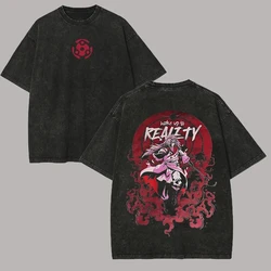 Vintage Acid Wash Naruto Madara Rinnegan Graphic Streetwear Oversized T - Shirt - XXXL (1)