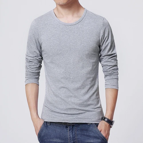 남성용 따뜻한 티셔츠, 크루넥 보온 속옷, 모크넥 기본 블라우스, 긴팔 풀오버 상의, 겨울 패션 2