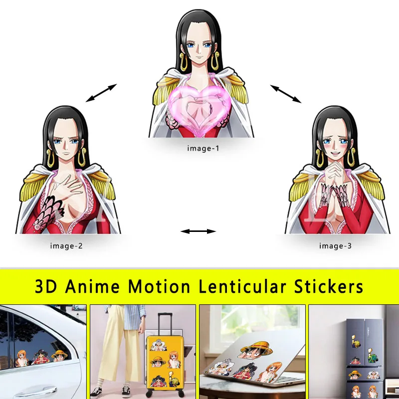 ワンピースボアハンコックモーションステッカーアニメステッカー防水