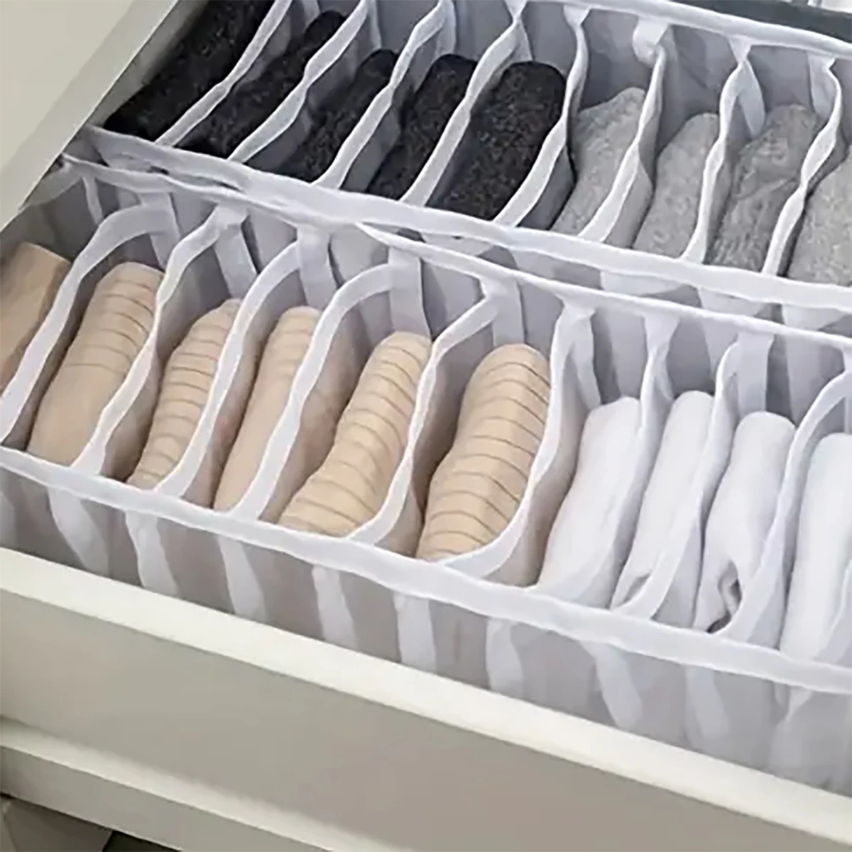 Underwear drawer storage box foldable wardrobe storage partition for clothing