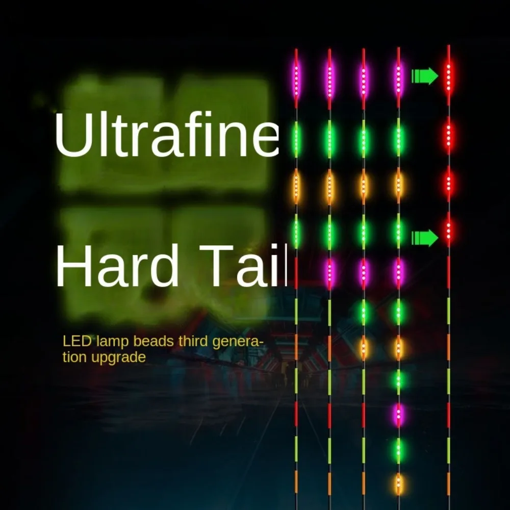 Super Bright LED Fishing Smart Float Top Luminous Induction Electronic Floats Buoy Ultra Sensitive Night Fishing Float Tail