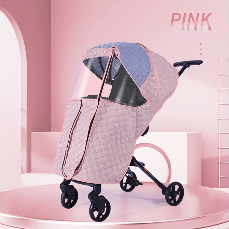 Housse coupe-vent pour poussette de bébé, couverture de pluie