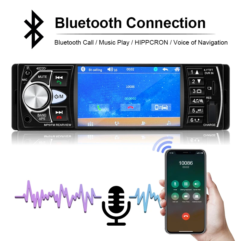 1Din Car Radios 4" Auto Audio Stereo 4022D MP3 Player USB Car Multimedia Player
