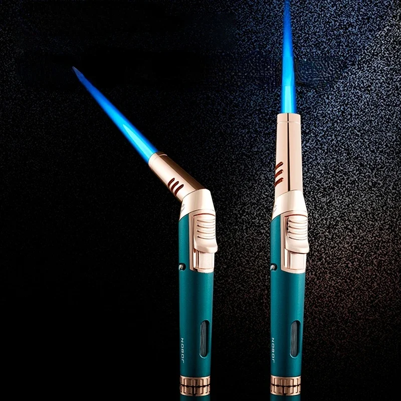 

Brand-new Blue Flame Metal Folding Windproof Lighter Creative Direct Powerful Straight Butane Lighter Men's Gift BBQ
