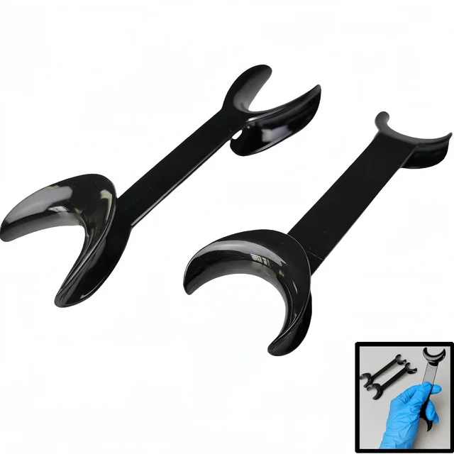 T-Shape Retractor Mouth Opener Double Head 2pcs Orthodontic Teeth Mouth Opener Dentistry Tools Small Large Lab