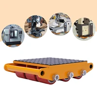 15T Machine Dolly Skate Machinery Roller Mover Cargo Trolley 33000lbs Heavy Duty(Yellow) 1