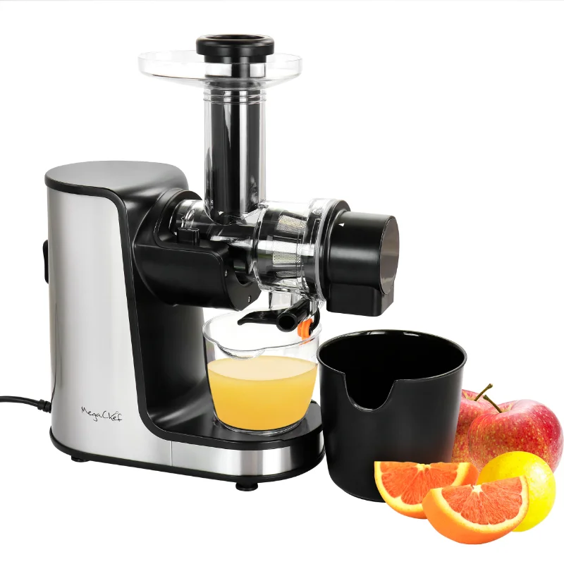 Masticating Slow Juicer Extractor with Reverse Function Cold Press Juicer Machine with Quiet Motor