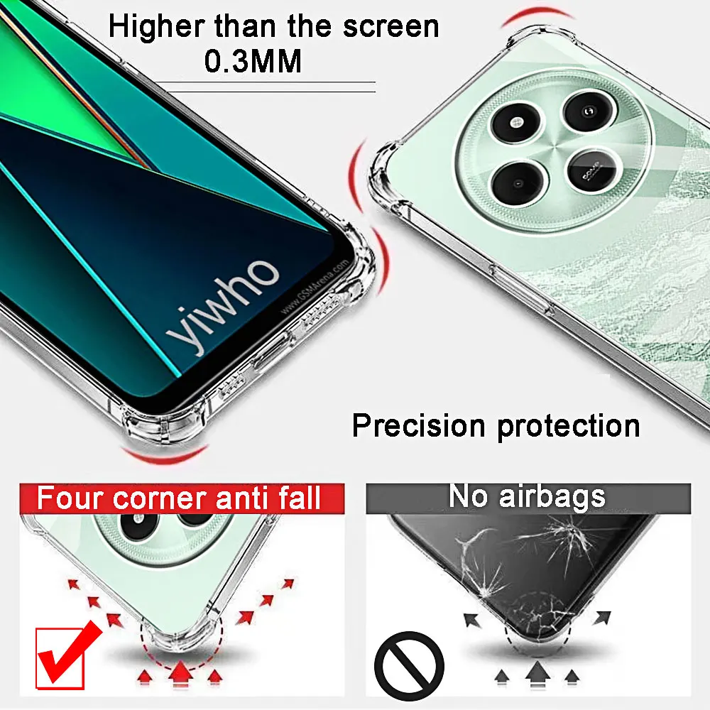 Luxury Clear Shockproof Full Cover Transparent Phone Case