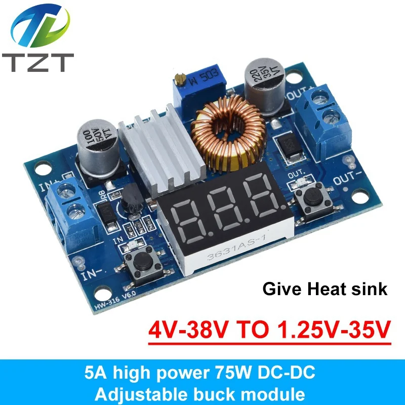 Lithium Battery Charger 5A DC to DC CC CV Step down Charging Board Led Power Converter Step Down Module XL4015