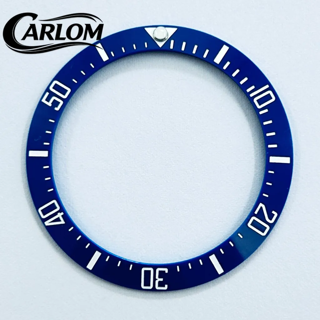 Black, Blue, Green Ceramic Aluminum Sloping Bezel Insert