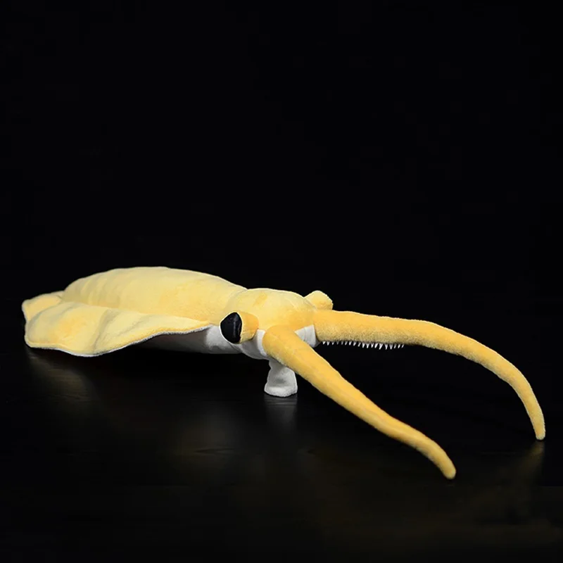 

43cm Long Soft Nectocaris Pteryx Plush Toys Lifelike Cambrian Ancient Stuffed Animals Doll Toy Gifts For Kids