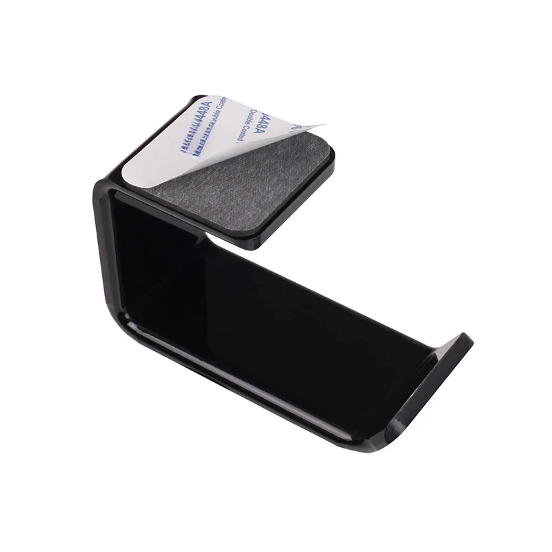 

Space Saving Sticker Acrylic Headphone Hanger Bracket Wall Mounted Headset Holder Under Desk Hook Earphone Sticky Display Stand