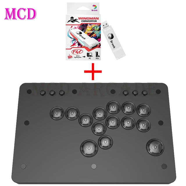 Punk Workshop Mini HitBox Controller With Brook Wingman FGC