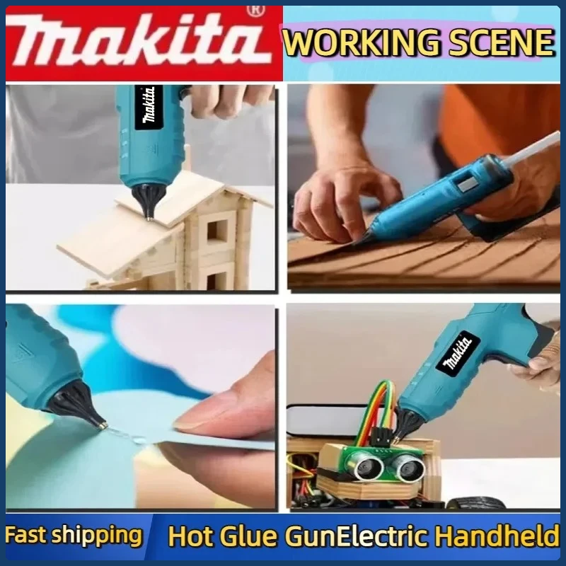 마키타 18V 무선 전동 핫 글루건 수리 DIY 도구 핫멜트 용접 열풍기 화상방지 노즐 도구