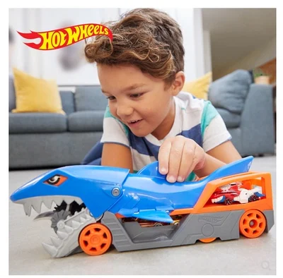 Original Hot Wheels Car Truck Shark Chomp Transporter Diecast 1/64 Car  Storage Carrier Dragon Launch Boys Toys for Children Gift - AliExpress