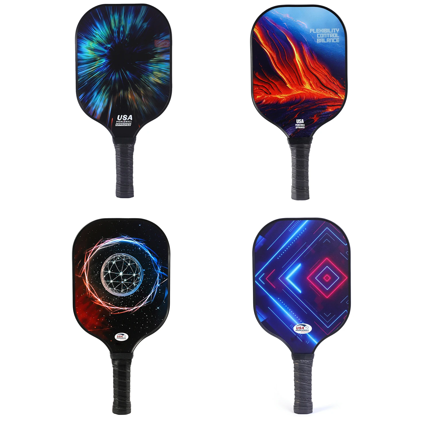 Pickleball Paddle Carbon Fiber Approved Pickleball Set Sports Outdoor Beach Tennis Racket Cricket Ball 1