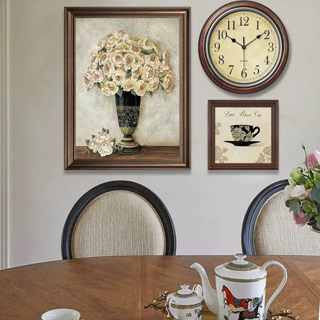 12-Inch Nordic Luxury Retro Wall Clock – Silent Non-Ticking Design 2
