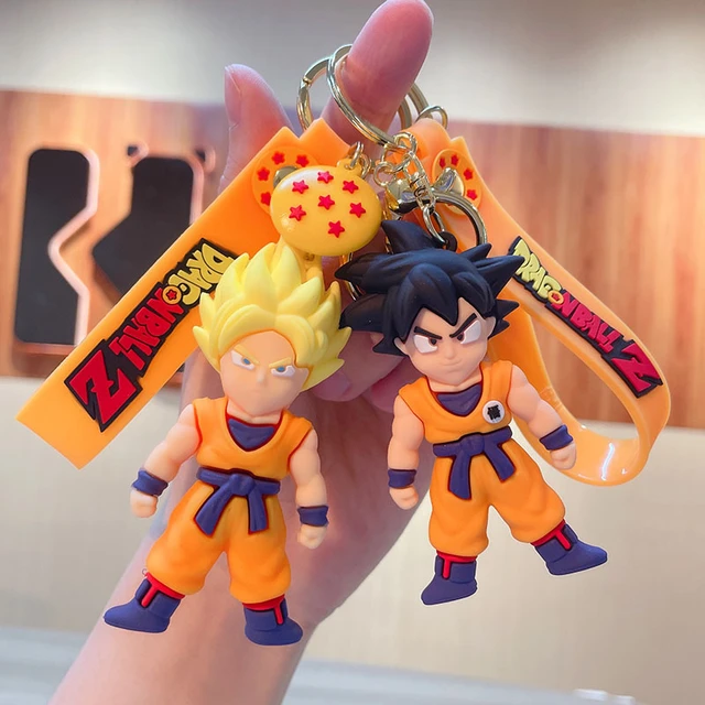 LLavero de Anime Dragon Ball para hombre y mujer, joyería de moda, Son Goku,  Vegeta, Piccolo, figuras de acción, llavero de PVC de 8CM, colgante para  bolso - AliExpress