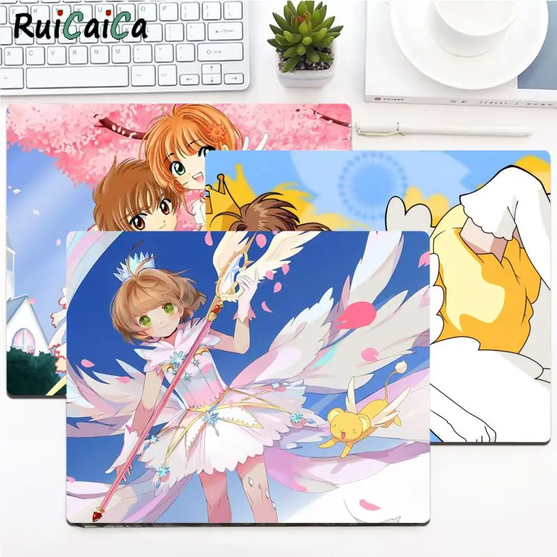 Игровой коврик для мыши Cardcaptor Sakura с анимацией, игровой Настольный коврик, коврик для клавиатуры, декоративный коврик для ПК, игровой коврик для мыши