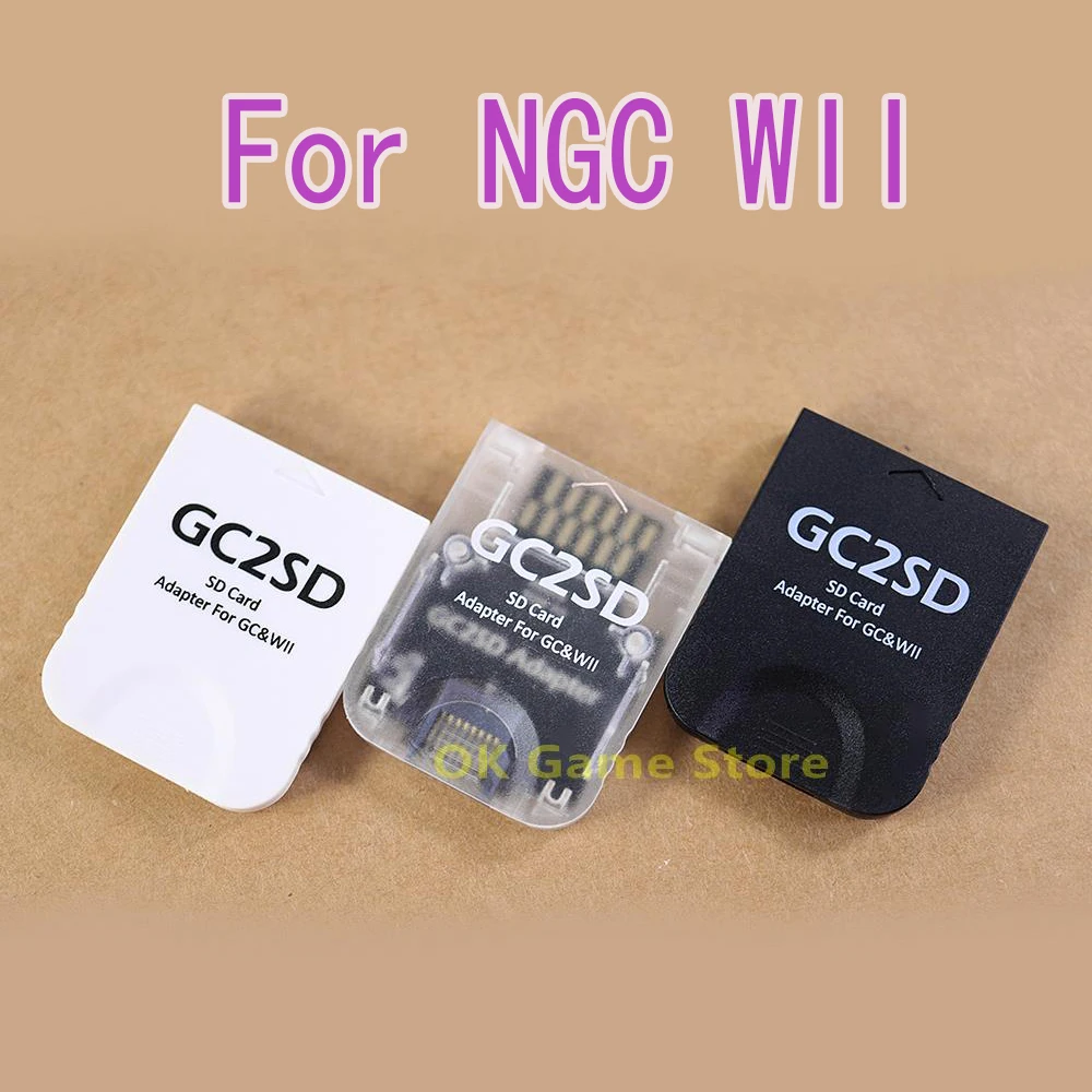 Sostituzione Gc2Sd Micro Sd Card Reader Adapter Memory Tf Card Adapter Per Ngc E Per Console Di Gioco Wii