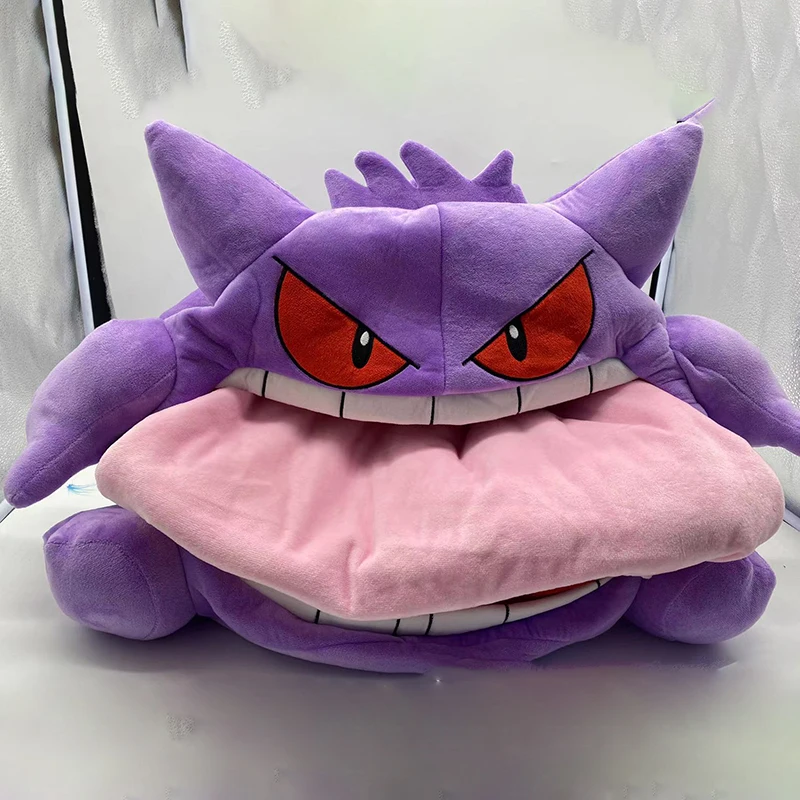 almofada-de-pelucia-pokemon-gengar-enorme-brinquedo-anime-chapelaria-big-gengar-plushie-colchonete-kawaii-presente-cobertor-para-crianca-50cm