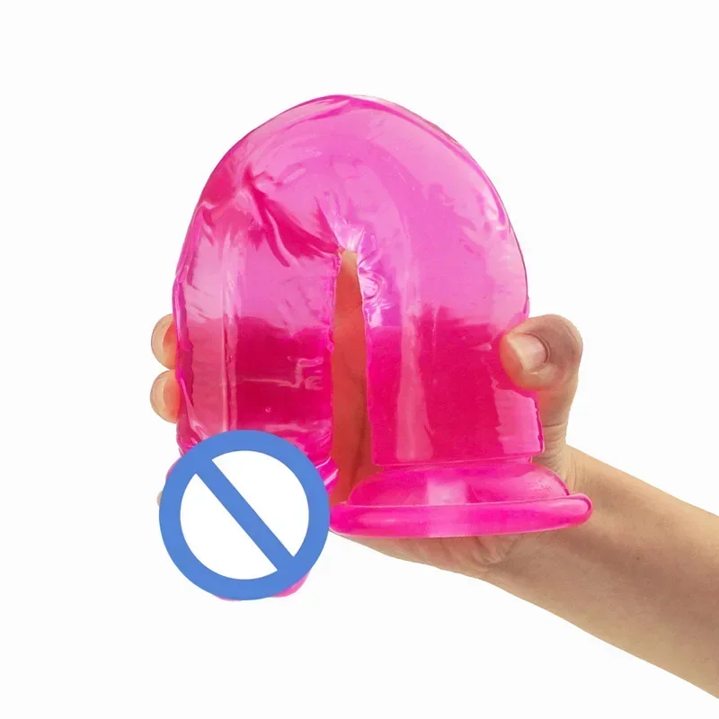 Men Fake Dick Toy Penis Plastic Dildo with Suction Cup Medium Size Small Jelly Dildos Sex Toys for Woman