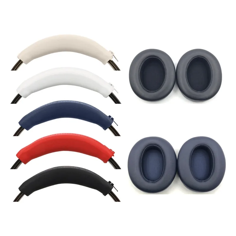 

Replacement Leather Earpads Cushion Headband For Sony WH-XB910N XB910N Headphone Ear Pads Headbeam Cover Earmuff Repair Parts