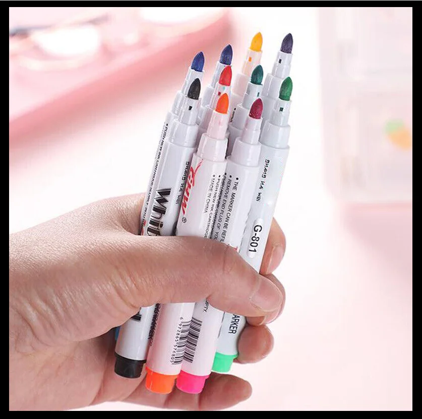 8/12colors Magical Water Painting Pen Set Water Floating Pens Kids Doodle Drawing Art Education Pens Whiteboard Markers Supplies