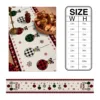 Merry Christmas Tree Ball Linen Table Runners Holiday Party Decor Reusable Dining Wedding Navidad Decorations 5
