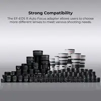K&F CONCEPT EF to EOS R Adapter Auto Focus Lens Mount Adapter for Canon EF EF-S Lens to Canon EOS R/RF R3 R6 R50 Mount Cameras - Image 3