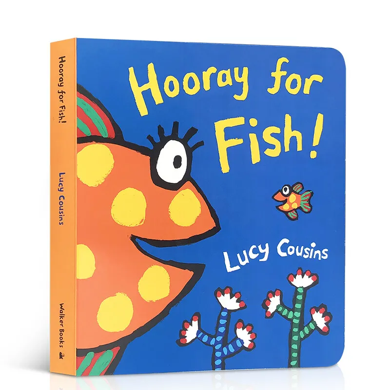 

Milu Original English Picture Book Hooray For Fish Lucy Cousins Children's Board