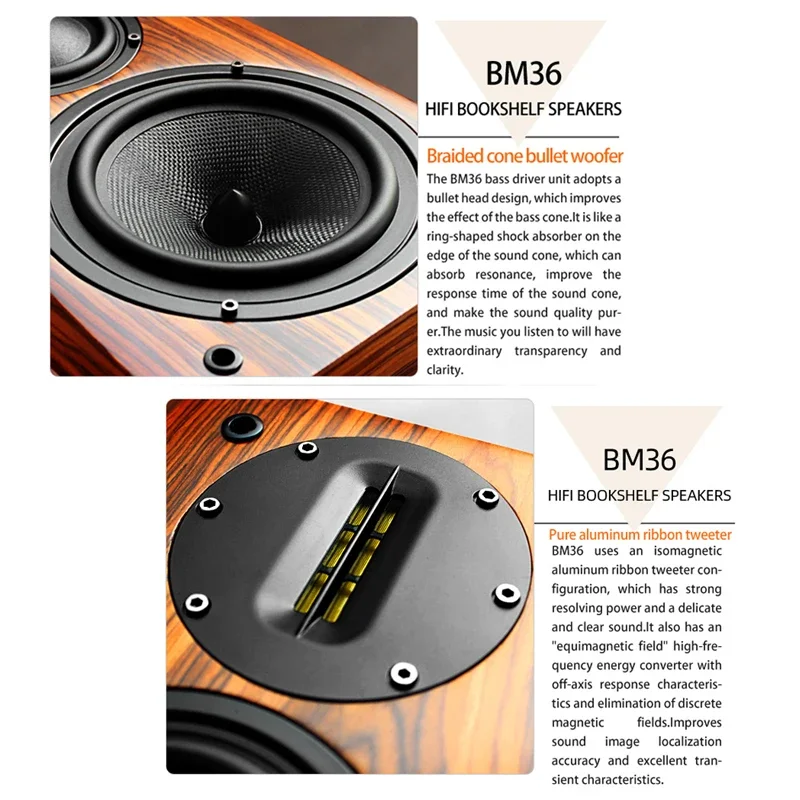 High fidelity hifi speaker audiophile grade passive bookshelf speaker 5