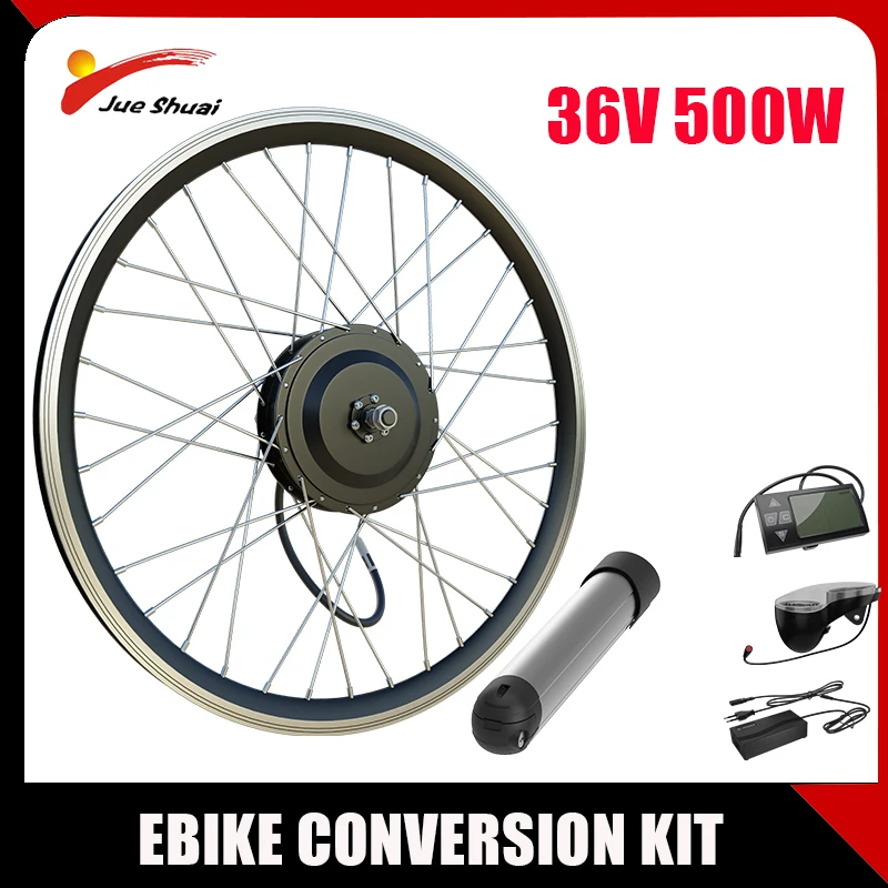 Ebike Conversion Kit 36v 500w Front/rear Wheel Hub Motor 20" 24" 26
