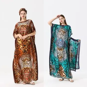 Beach blouse robe loose sunscreen women's bikini European and American positioning printed sexy shirt cover