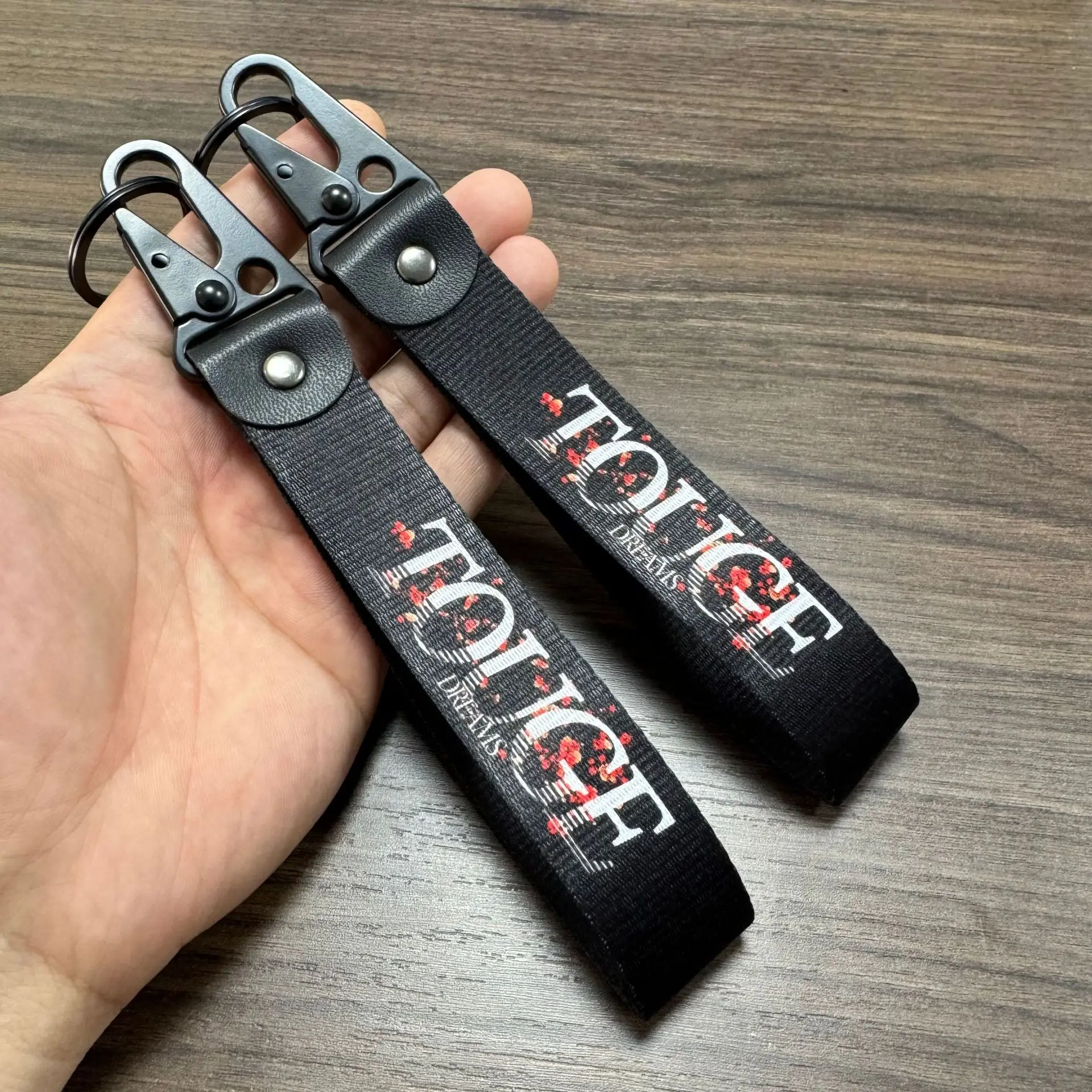 Auto Motorcycle Nylon Key Strap Embroidery Lanyard Keyring for Rockstar Game GTA 5 Fans Keychain Accessories