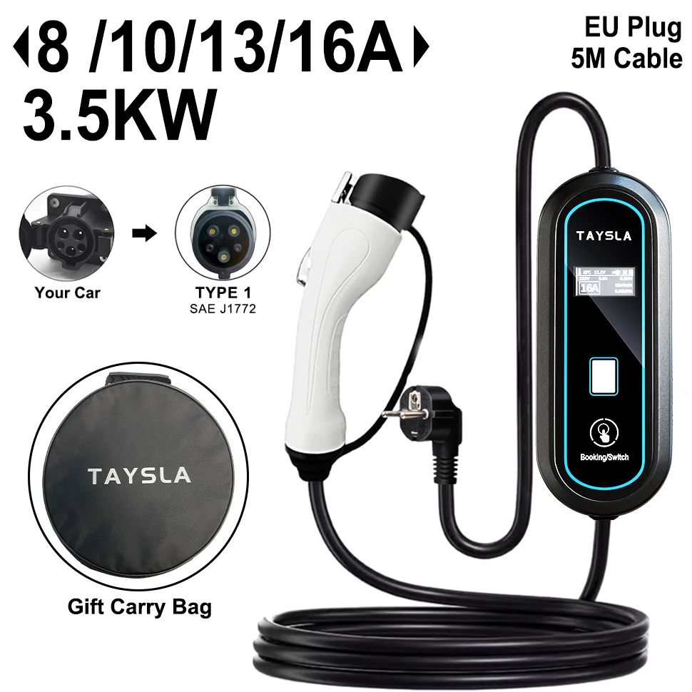 SubSun EV充電器 EV充電用ケーブル 電気自動車 電気自動車用ポータブル