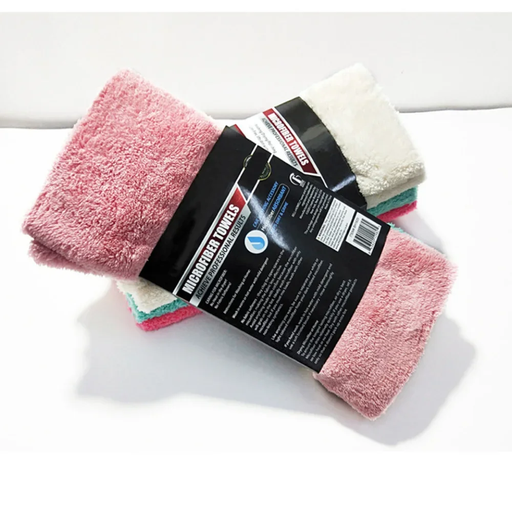 350GSM 30X40CM 프리미엄 마이크로 화이버 자동차 자세히 슈퍼 AbsorbentTowel 울트라 소프트 Edgeless 세차 건조 타월