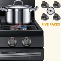 5Packs DG64-00473B Stove Gas Range Knobs For Samsung Oven Knobs Replacements 2