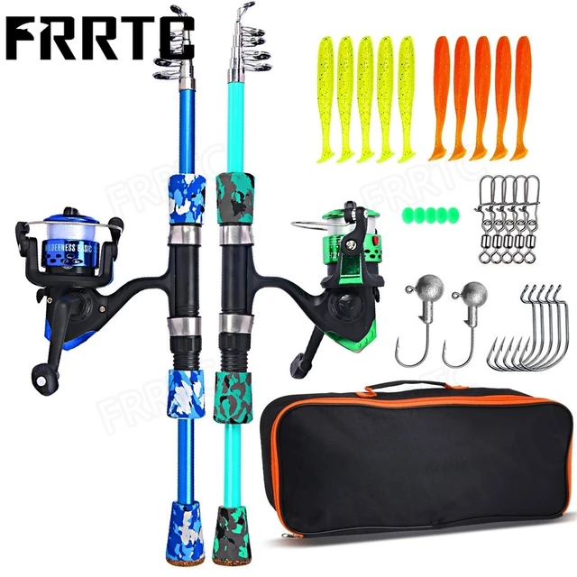 Fishing Rod Set Full Kits with Telescopic Fishing Rod Pole and